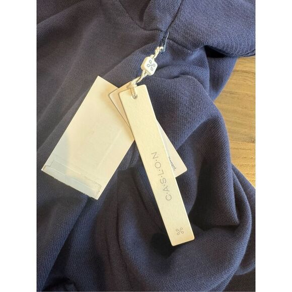 NWT Caslon Navy Peacoat Relaxed French Terry Blazer - Picture 8 of 8